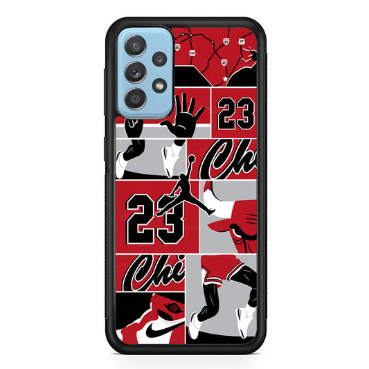 Air Jordan Team Collage Backdrop Samsung Galaxy A72 Case-Xtracase