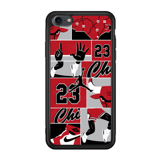 Air Jordan Team Collage Backdrop iPhone 8 Case-Xtracase