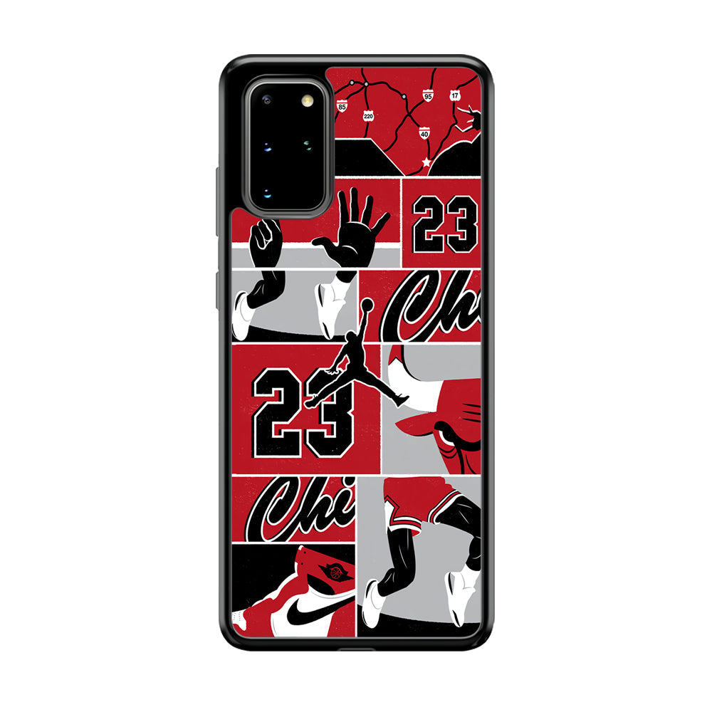 Air Jordan Team Collage Backdrop Samsung Galaxy S20 Plus Case-Xtracase