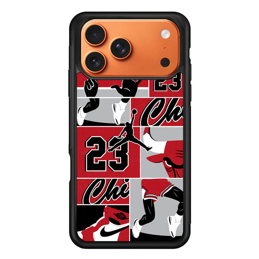 Air Jordan Team Collage Backdrop iPhone 17 Pro Max Case