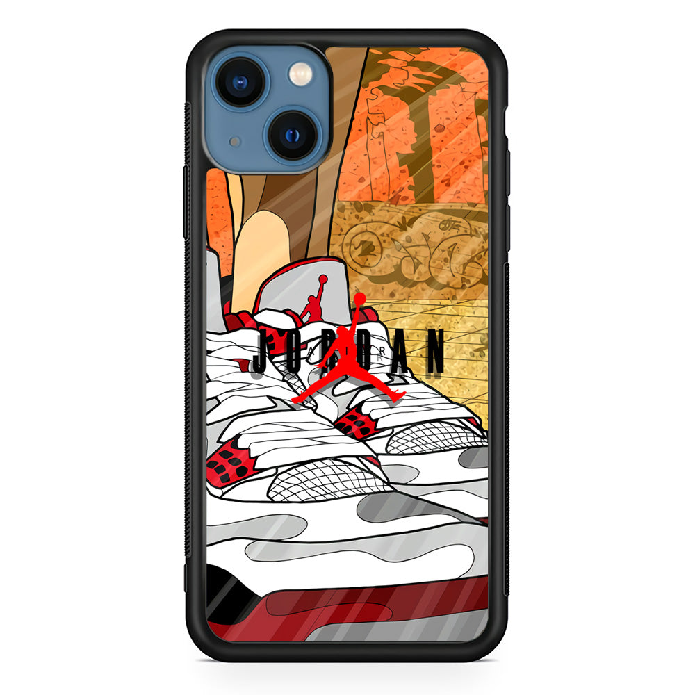Air Jordan The Cartoon Shoes iPhone 14 Plus Case-Xtracase