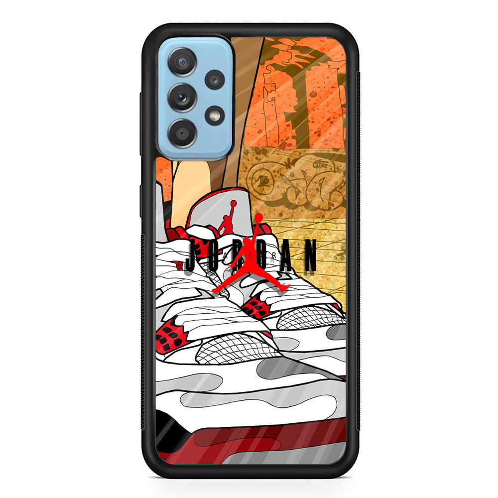 Air Jordan The Cartoon Shoes Samsung Galaxy A52 Case-Xtracase