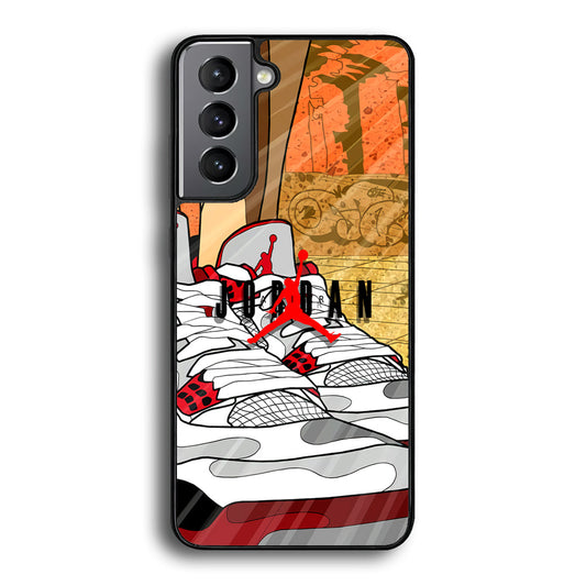 Air Jordan The Cartoon Shoes Samsung Galaxy S21 Plus Case-Xtracase