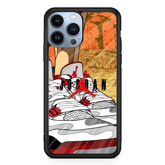 Air Jordan The Cartoon Shoes iPhone 14 Pro Case-Xtracase