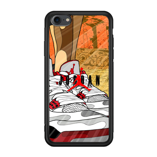Air Jordan The Cartoon Shoes iPhone 8 Case-Xtracase