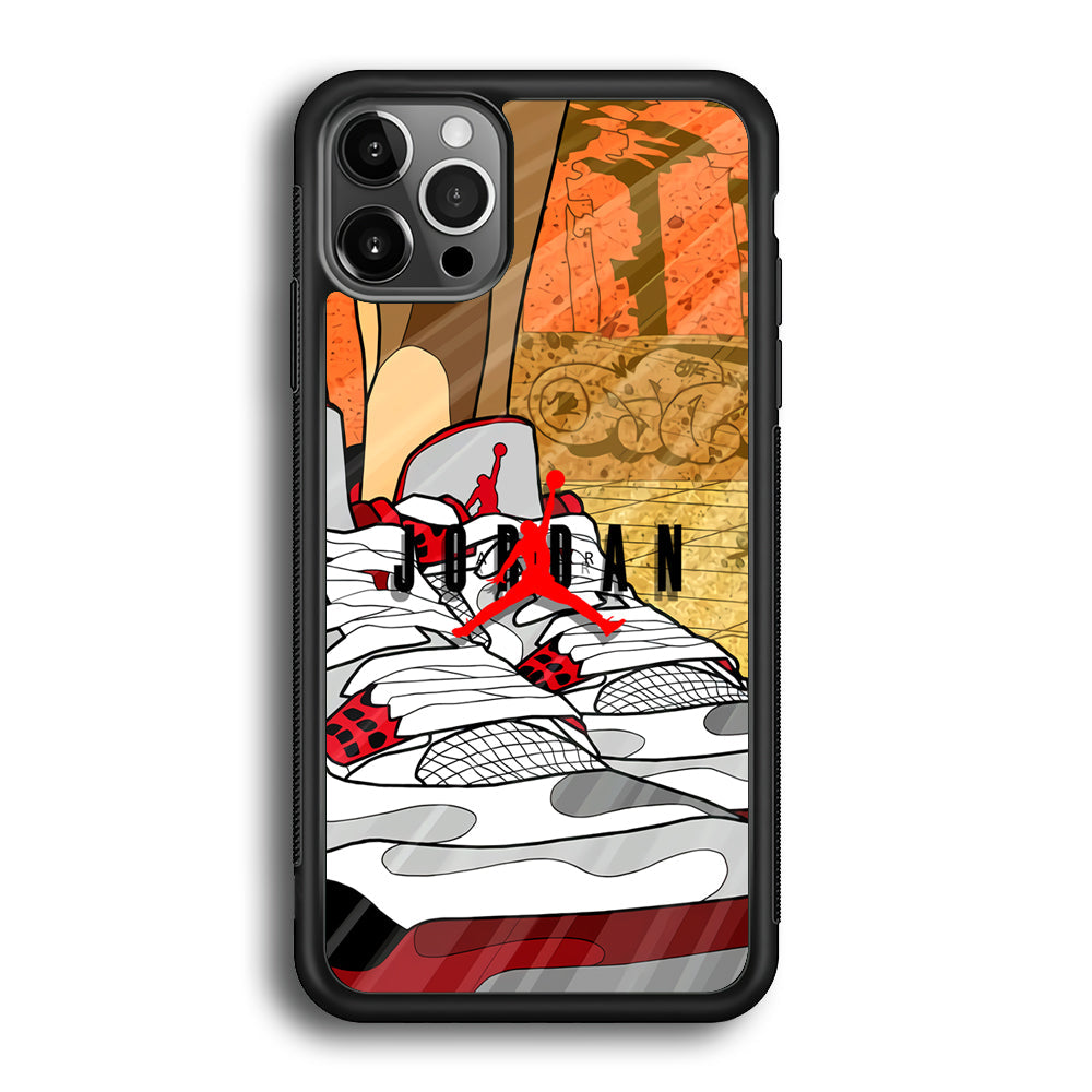 Air Jordan The Cartoon Shoes iPhone 12 Pro Case-Xtracase