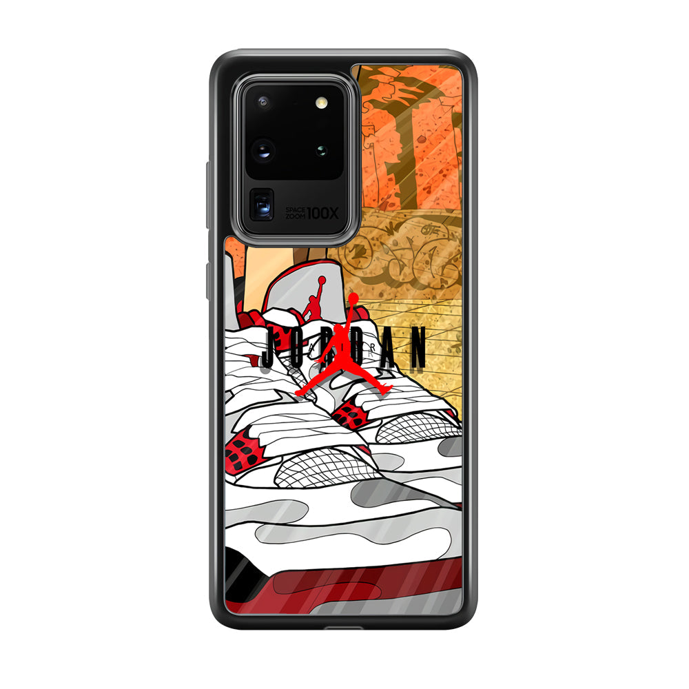 Air Jordan The Cartoon Shoes Samsung Galaxy S20 Ultra Case-Xtracase