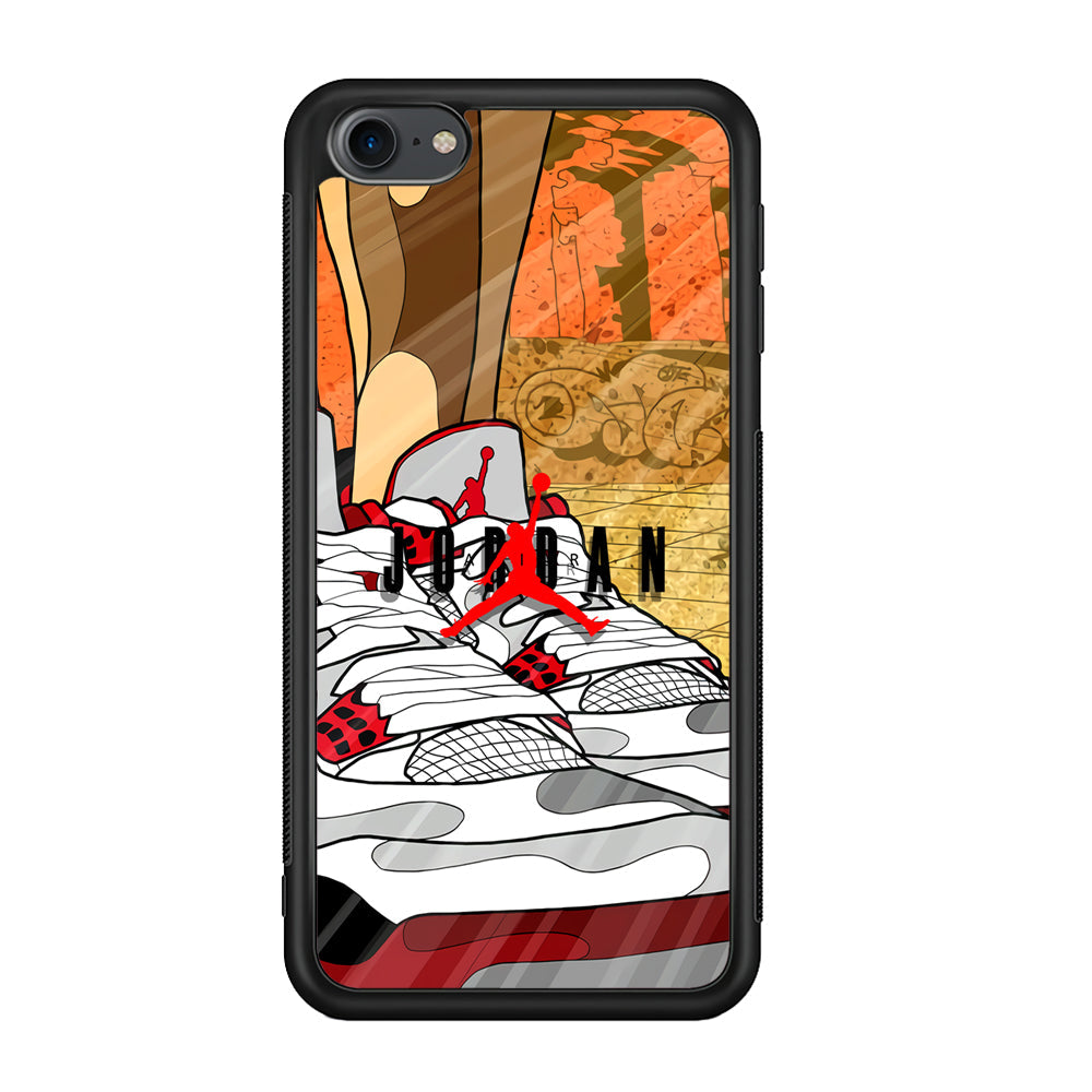 Air Jordan The Cartoon Shoes iPod Touch 6 Case-Xtracase