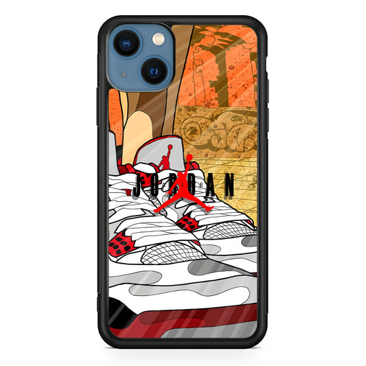 Air Jordan The Cartoon Shoes iPhone 14 Case-Xtracase