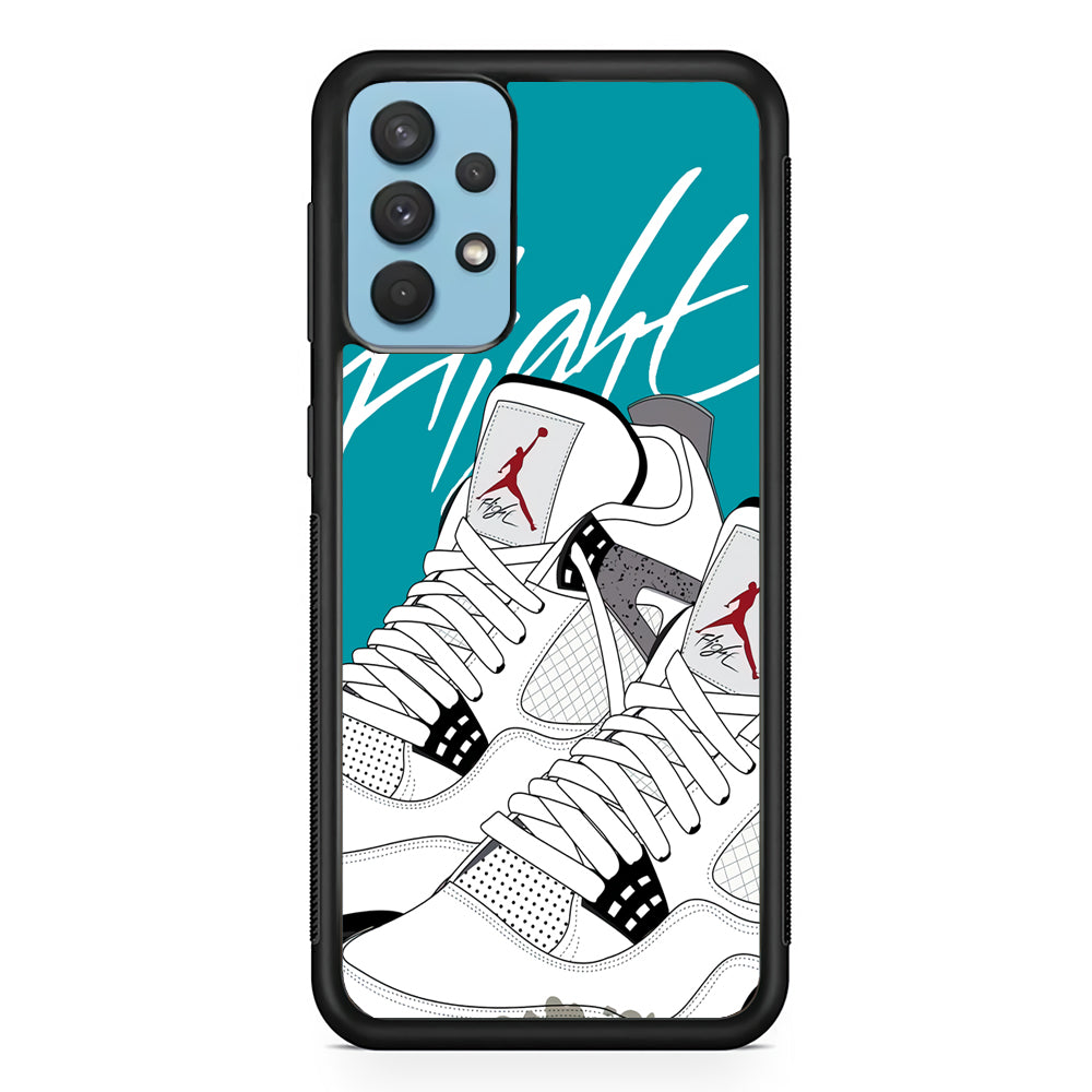 Air Jordan The White Shoes Samsung Galaxy A32 Case-Xtracase
