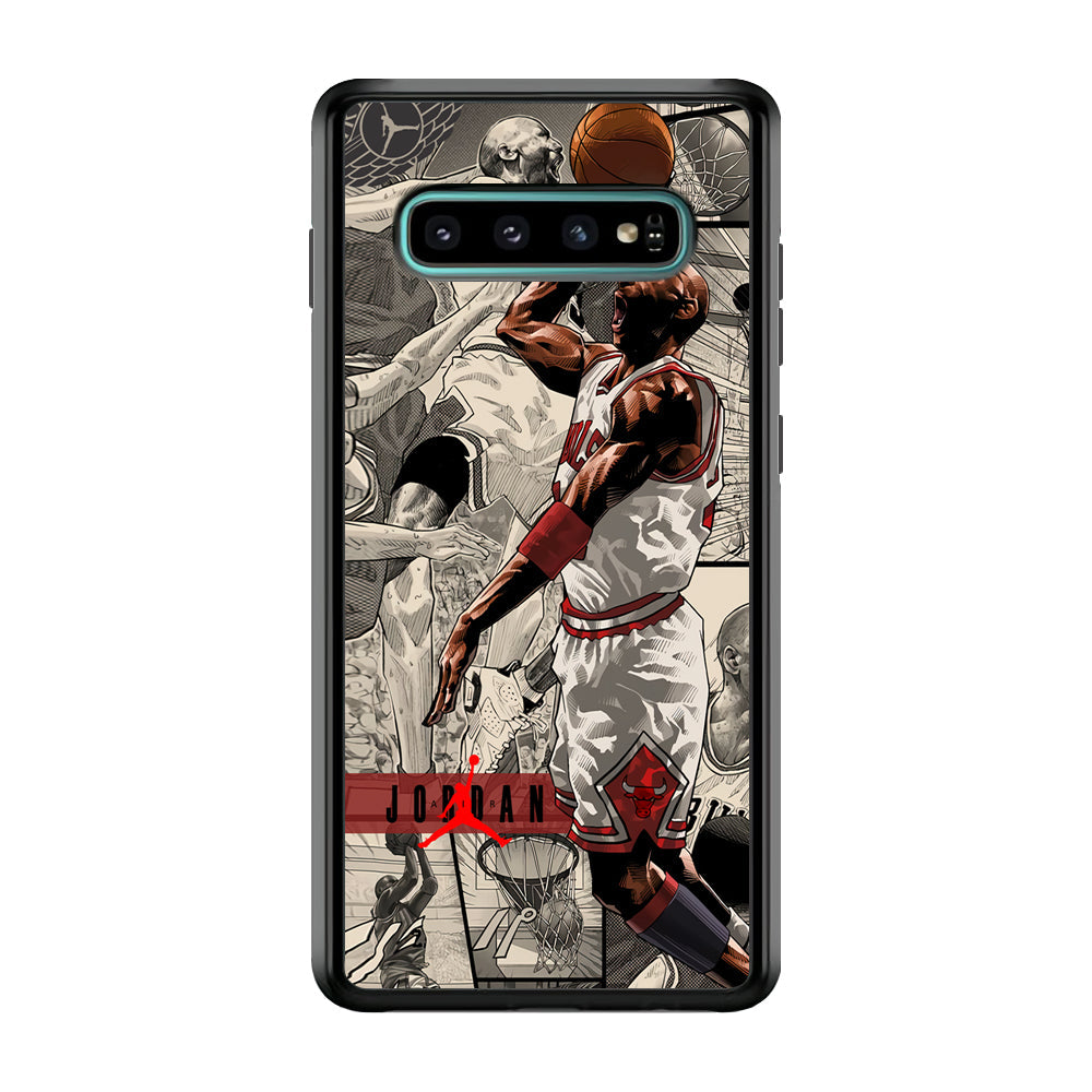 Air Jordan Unusual Jumping Man Samsung Galaxy S10 Plus Case-Xtracase