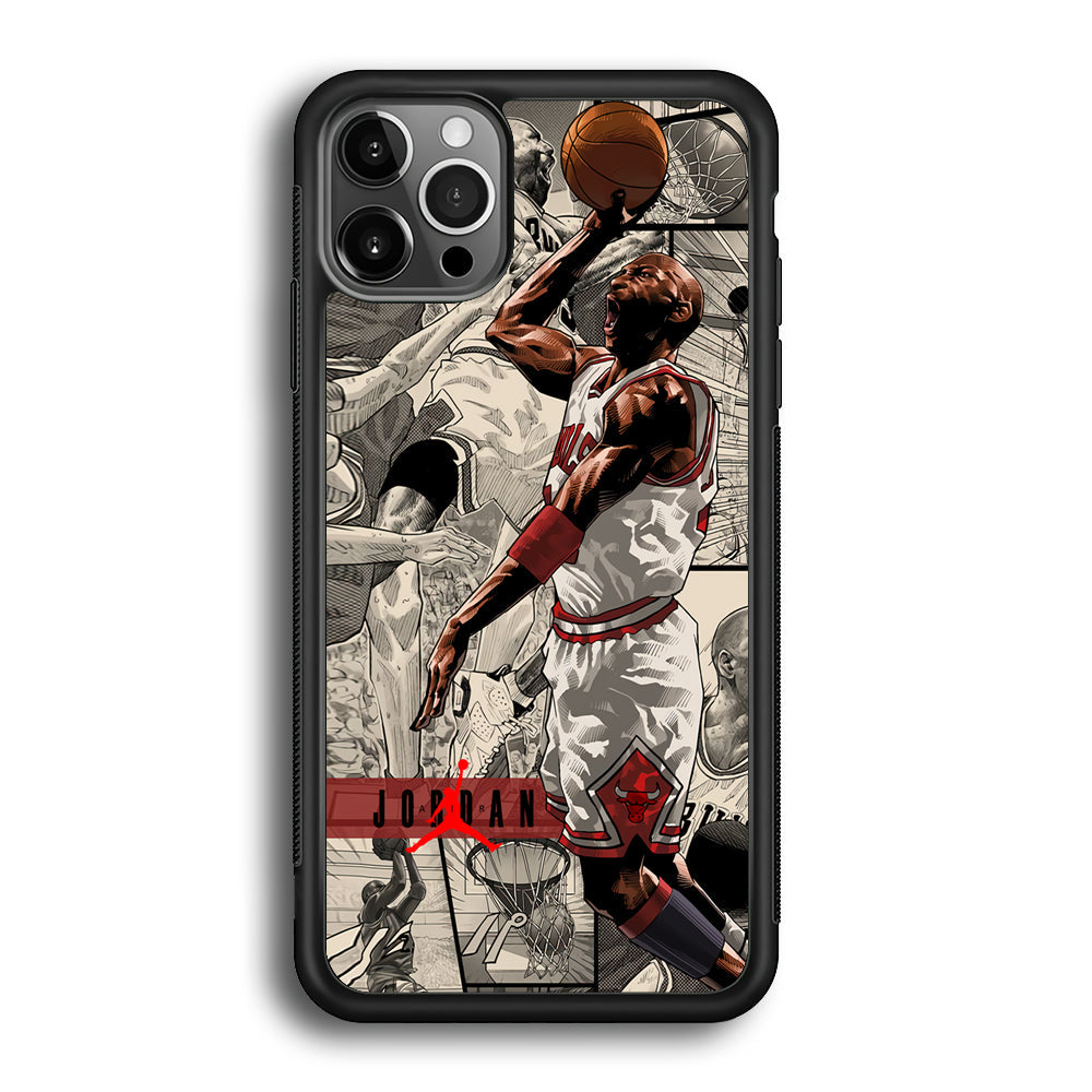 Air Jordan Unusual Jumping Man iPhone 12 Pro Case-Xtracase