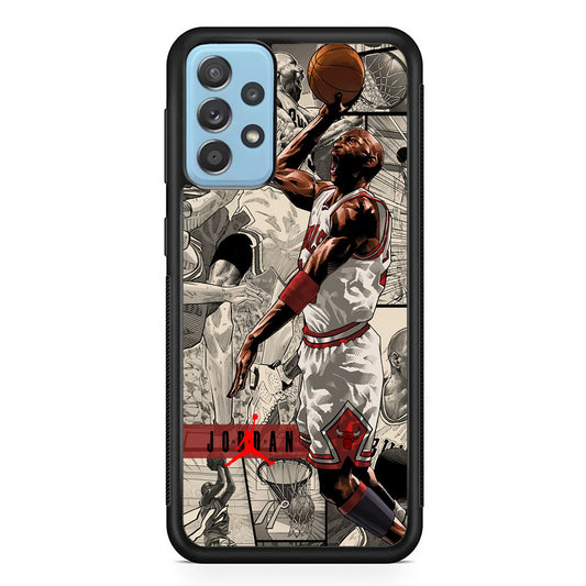 Air Jordan Unusual Jumping Man Samsung Galaxy A72 Case-Xtracase