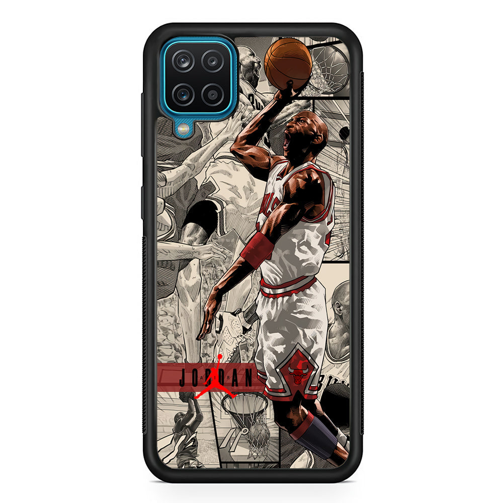 Air Jordan Unusual Jumping Man Samsung Galaxy A12 Case-Xtracase