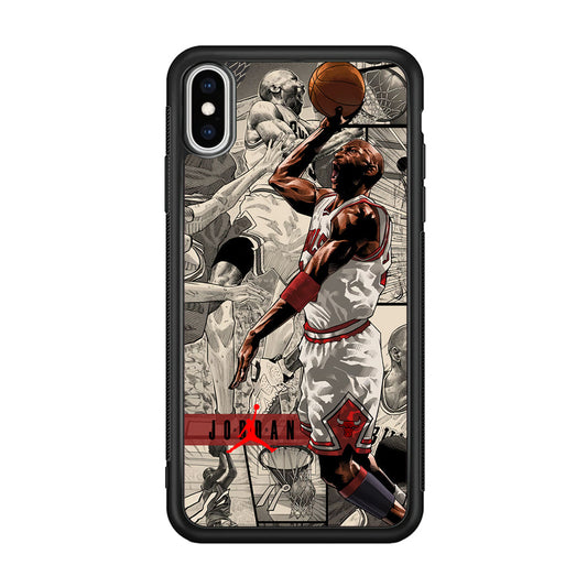 Air Jordan Unusual Jumping Man iPhone Xs Case-Xtracase
