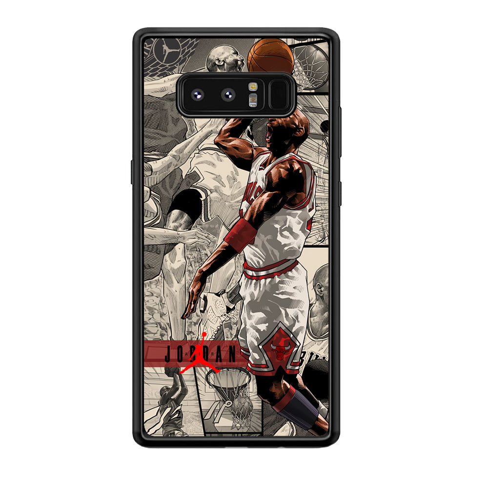 Air Jordan Unusual Jumping Man Samsung Galaxy Note 8 Case-Xtracase