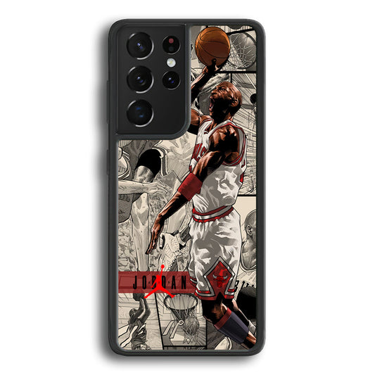 Air Jordan Unusual Jumping Man Samsung Galaxy S21 Ultra Case-Xtracase
