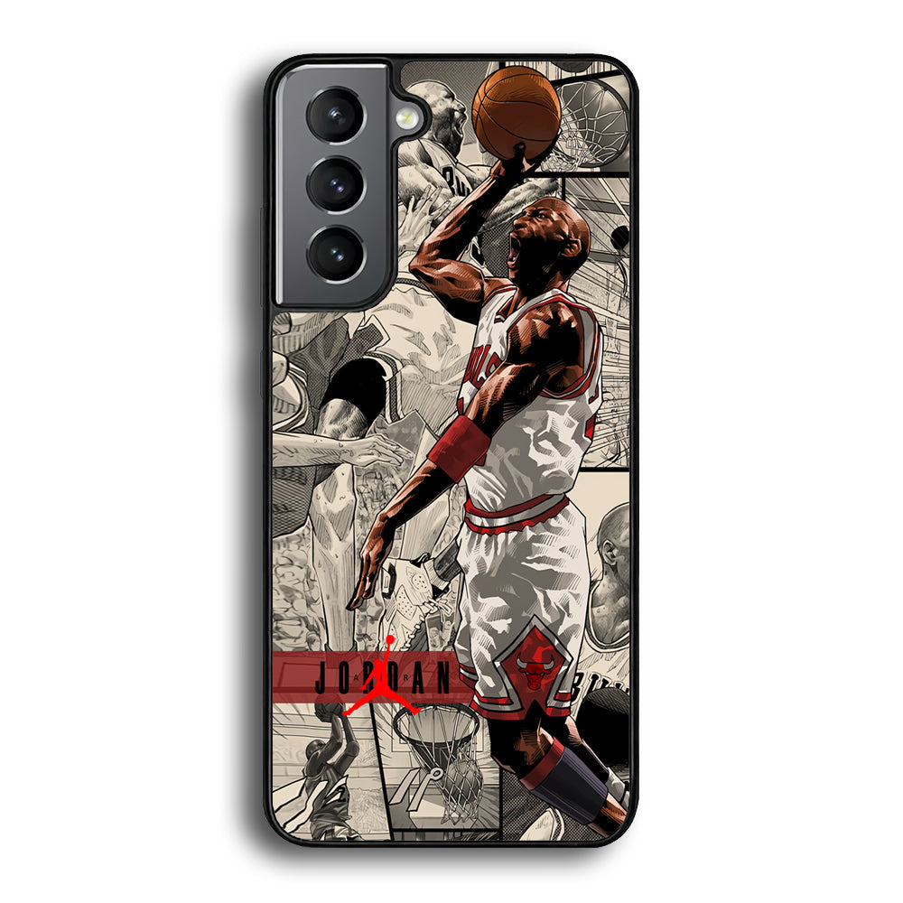 Air Jordan Unusual Jumping Man Samsung Galaxy S21 Plus Case-Xtracase