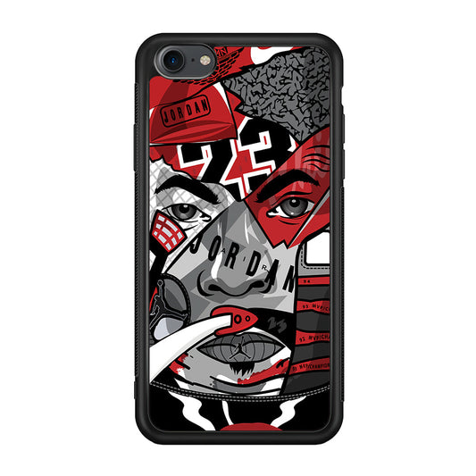 Air Jordan Warrior's Eyes iPhone 8 Case-Xtracase