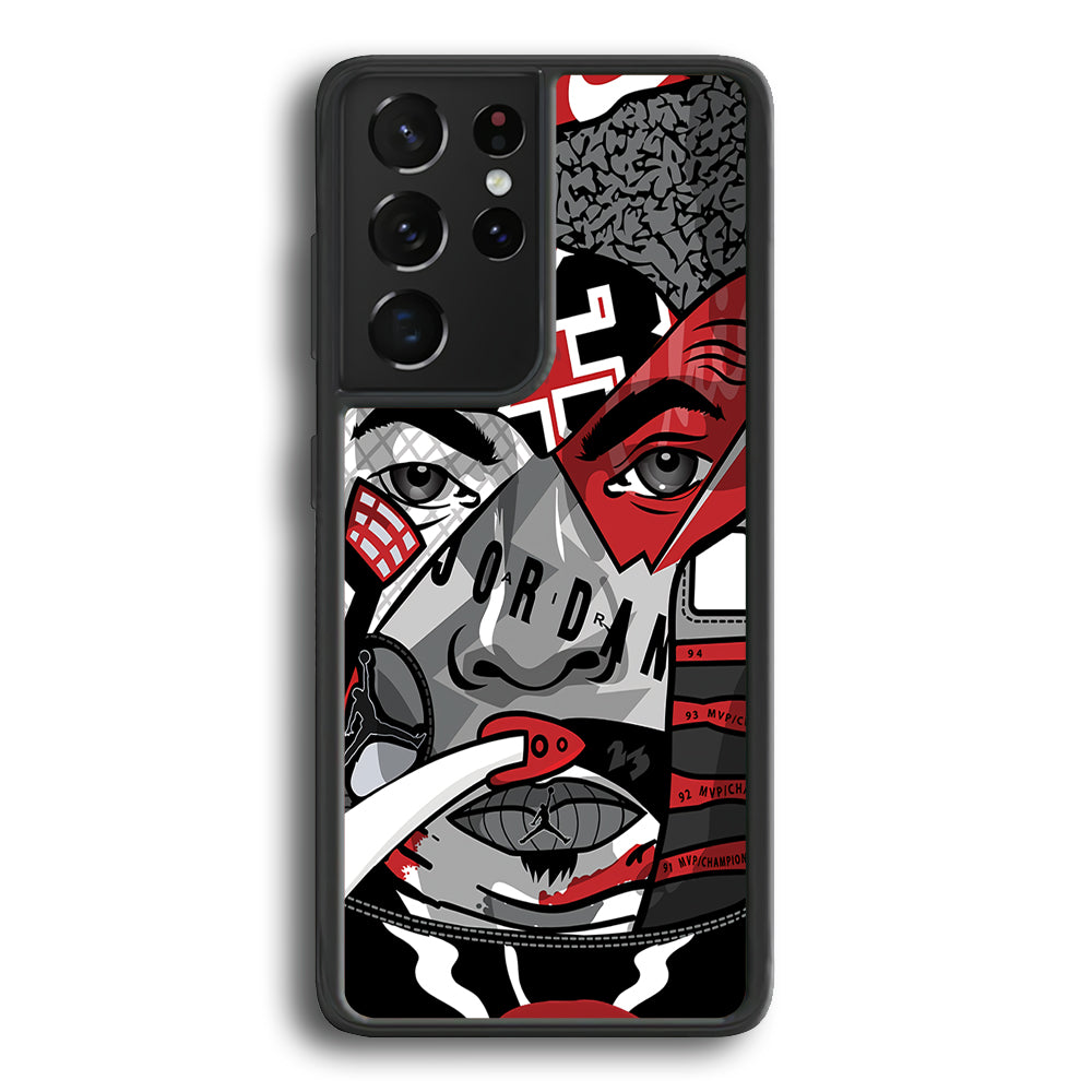 Air Jordan Warrior's Eyes Samsung Galaxy S21 Ultra Case-Xtracase