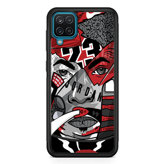 Air Jordan Warrior's Eyes Samsung Galaxy A12 Case-Xtracase