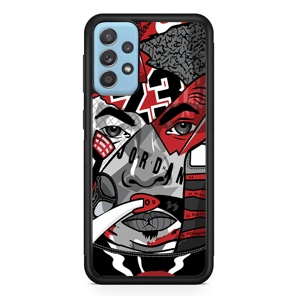Air Jordan Warrior's Eyes Samsung Galaxy A72 Case-Xtracase