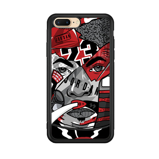 Air Jordan Warrior's Eyes iPhone 8 Plus Case-Xtracase