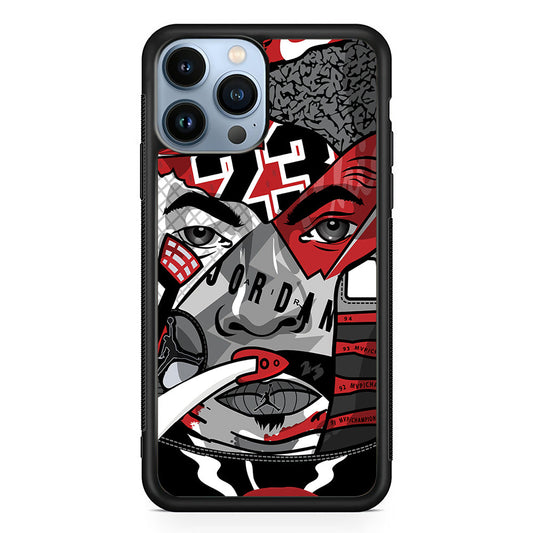 Air Jordan Warrior's Eyes iPhone 13 Pro Max Case-Xtracase