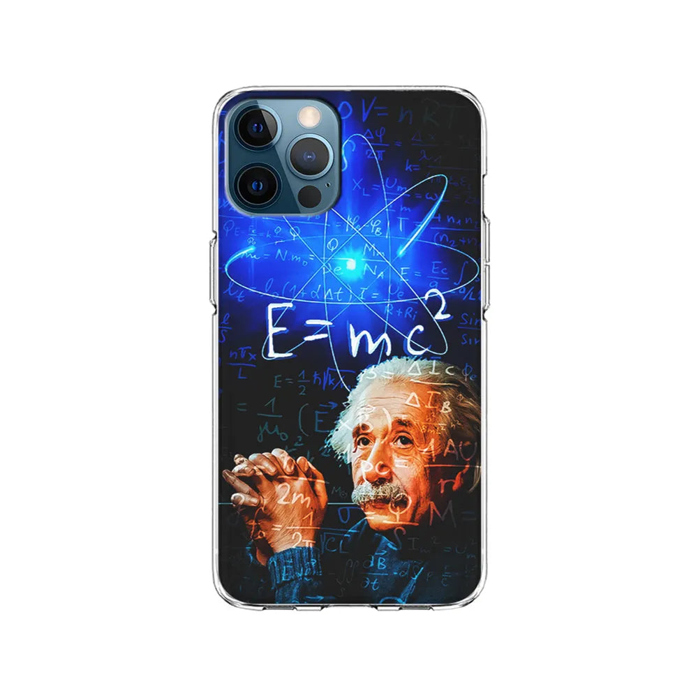 Albert Einstein Physical Formulas iPhone 13 Pro Case-Clear Soft Case-Xtracase