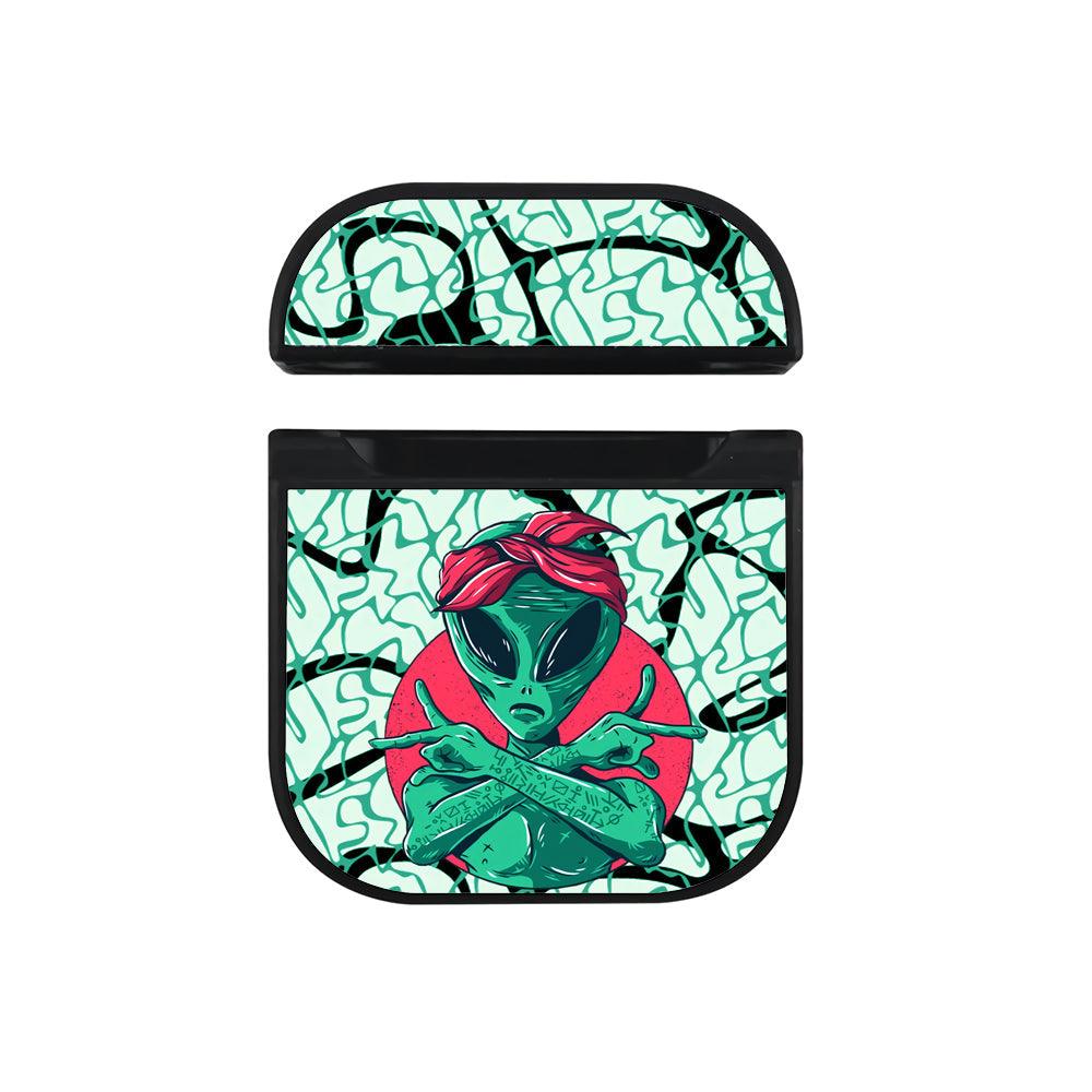 Alien Finger Rap Hard Plastic Case Cover For Apple Airpods-Xtracase