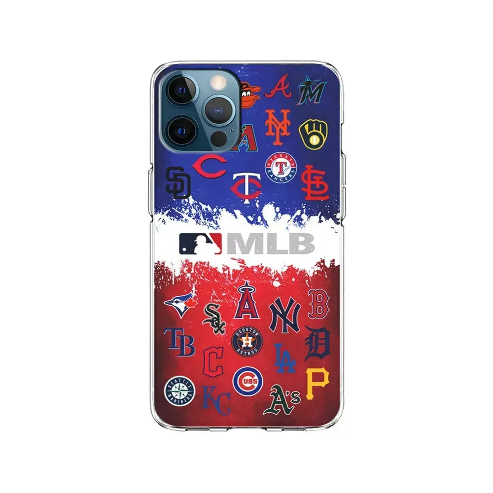 All MLB Teams Collection iPhone 15 Pro Max Case-Clear Soft Case-Xtracase