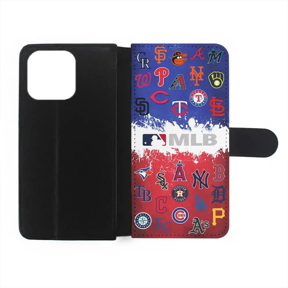 All MLB Teams Collection iPhone 15 Pro Max Case-Flip Wallet Case-Xtracase
