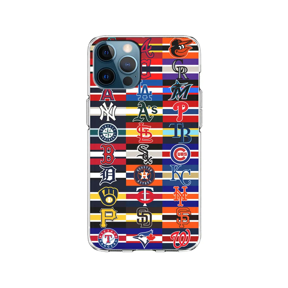 All MLB Teams Jersey iPhone 13 Pro Case-Clear Soft Case-Xtracase