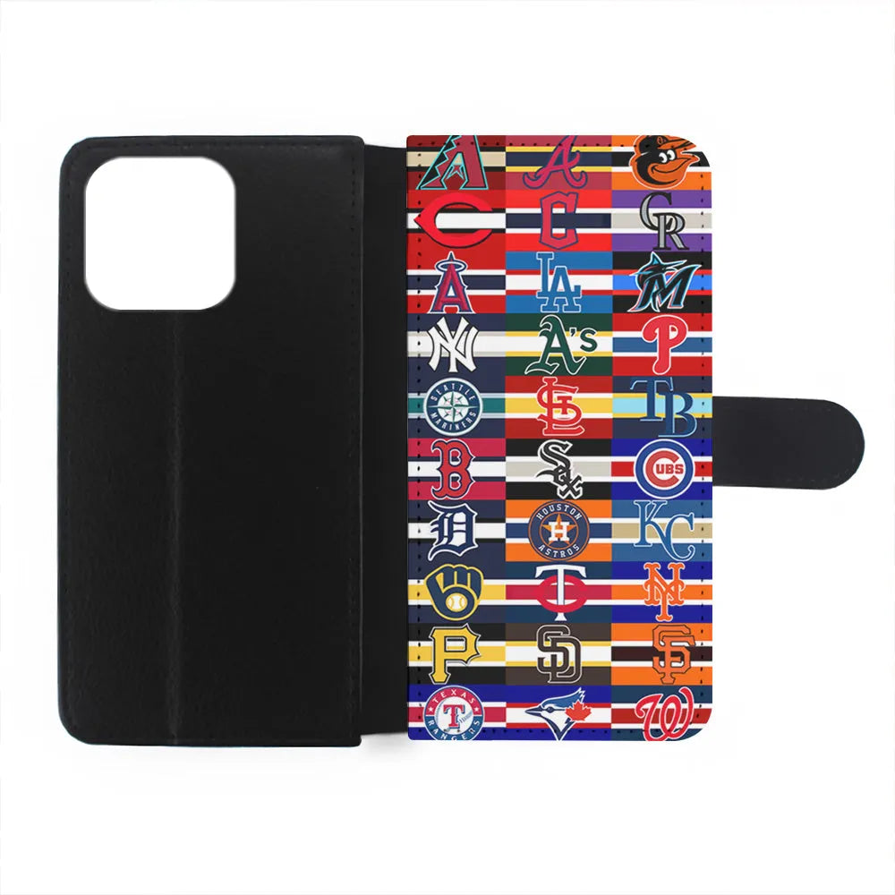All MLB Teams Jersey iPhone 13 Pro Case-Flip Wallet Case-Xtracase