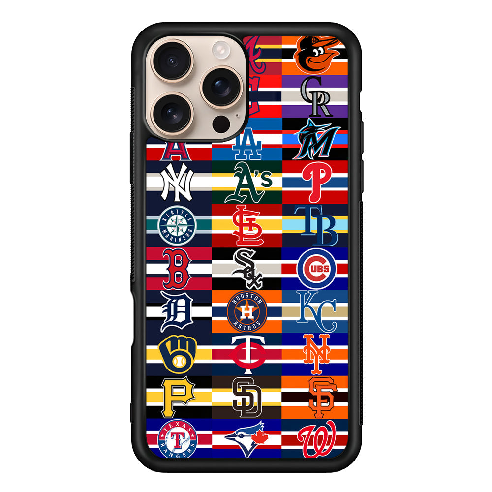 All MLB Teams Jersey iPhone 16 Pro Max Case - iPhone 16 Pro Max