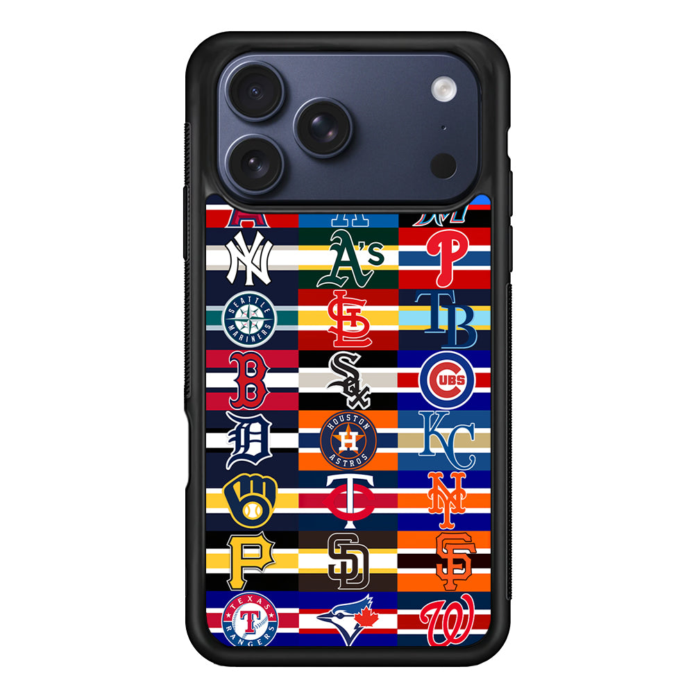 All MLB Teams Jersey iPhone 17 Pro Case - Xtracase
