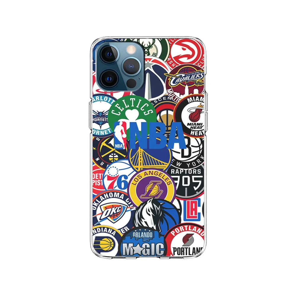 All NBA Basketball Teams iPhone 13 Pro Case-Clear Soft Case-Xtracase