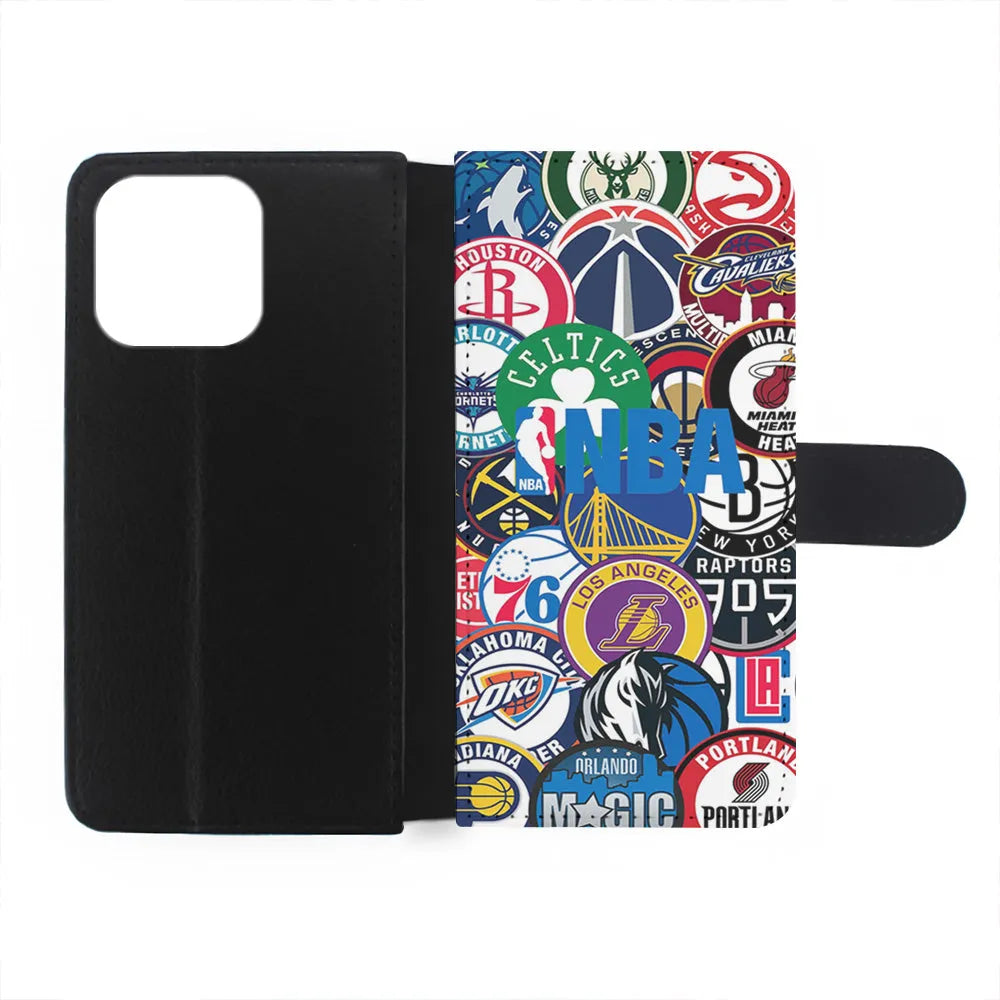 All NBA Basketball Teams iPhone 14 Plus Case-Flip Wallet Case-Xtracase