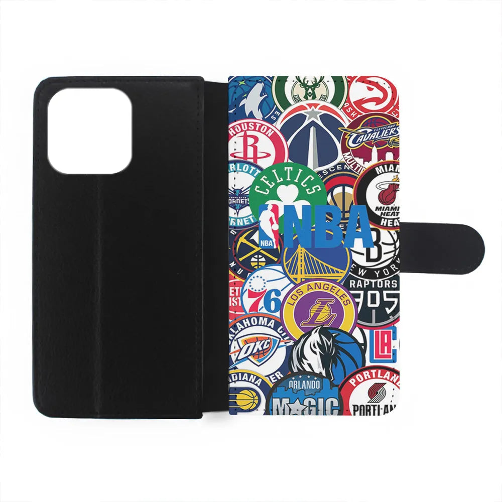 All NBA Basketball Teams iPhone 13 Pro Case-Flip Wallet Case-Xtracase
