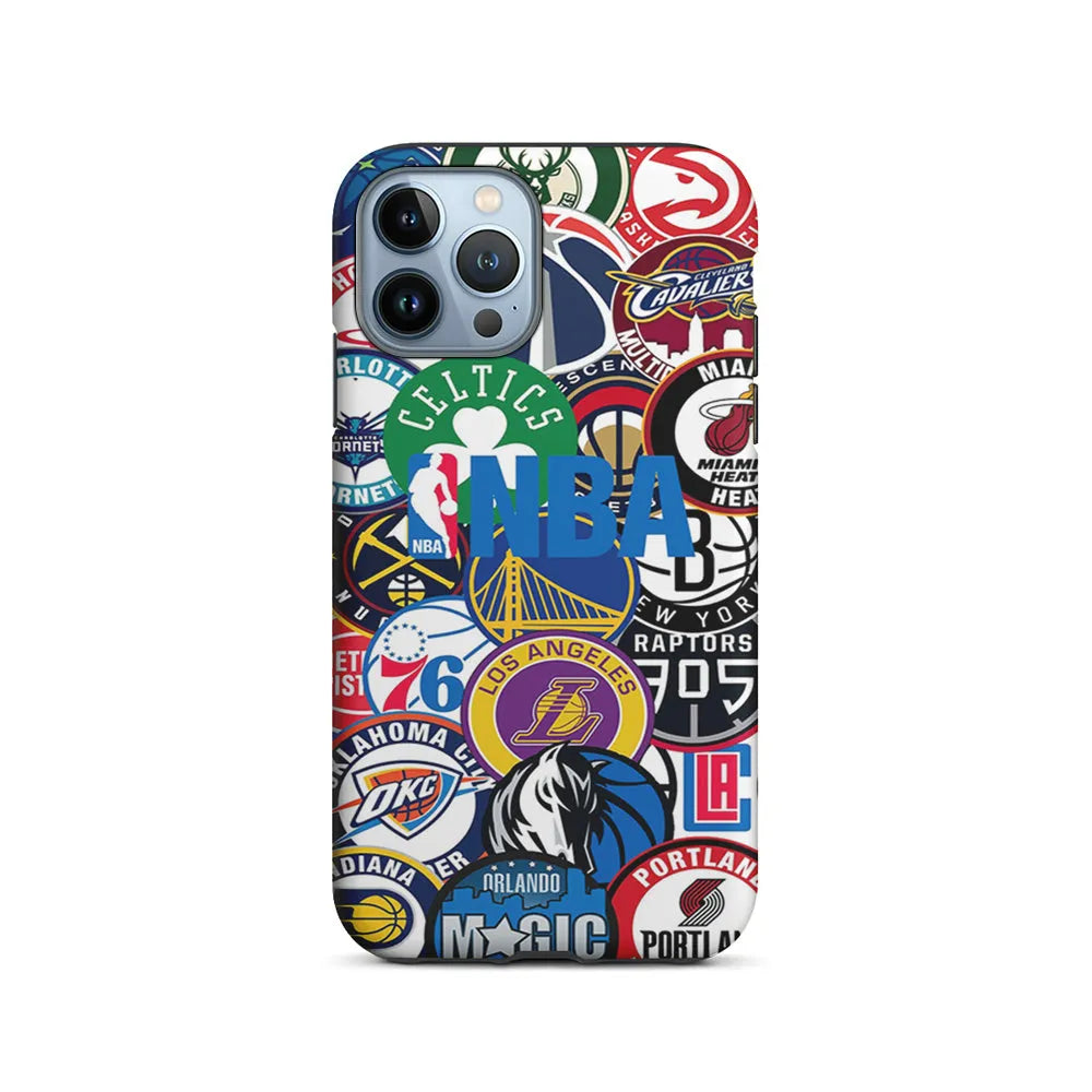 All NBA Basketball Teams iPhone 13 Pro Case-2 in 1 Tough Case-Xtracase