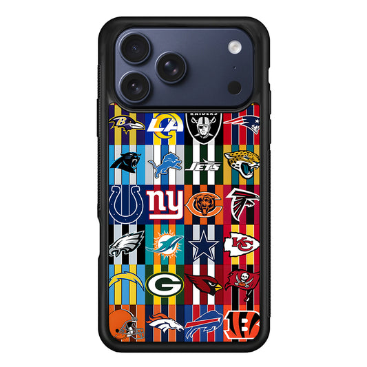 All NFL Football Logo iPhone 17 Pro Max Case - Xtracase