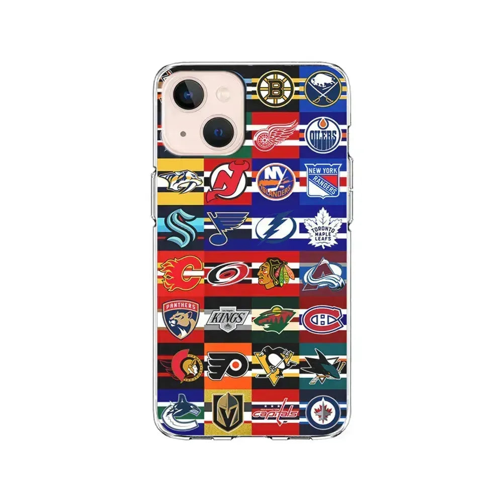 All NHL Teams Jersey iPhone 13 Mini Case-Clear Soft Case-Xtracase