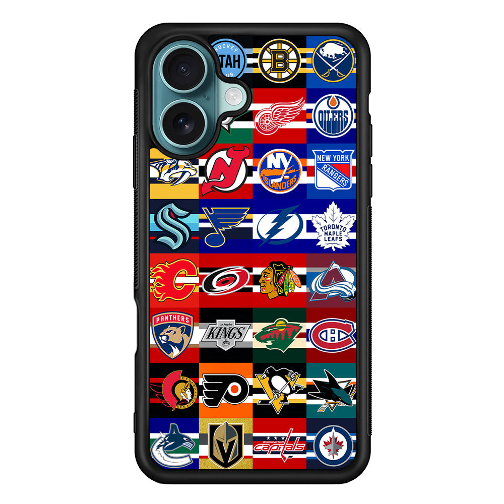 All NHL Teams Jersey iPhone 16 Plus Case - Xtracase