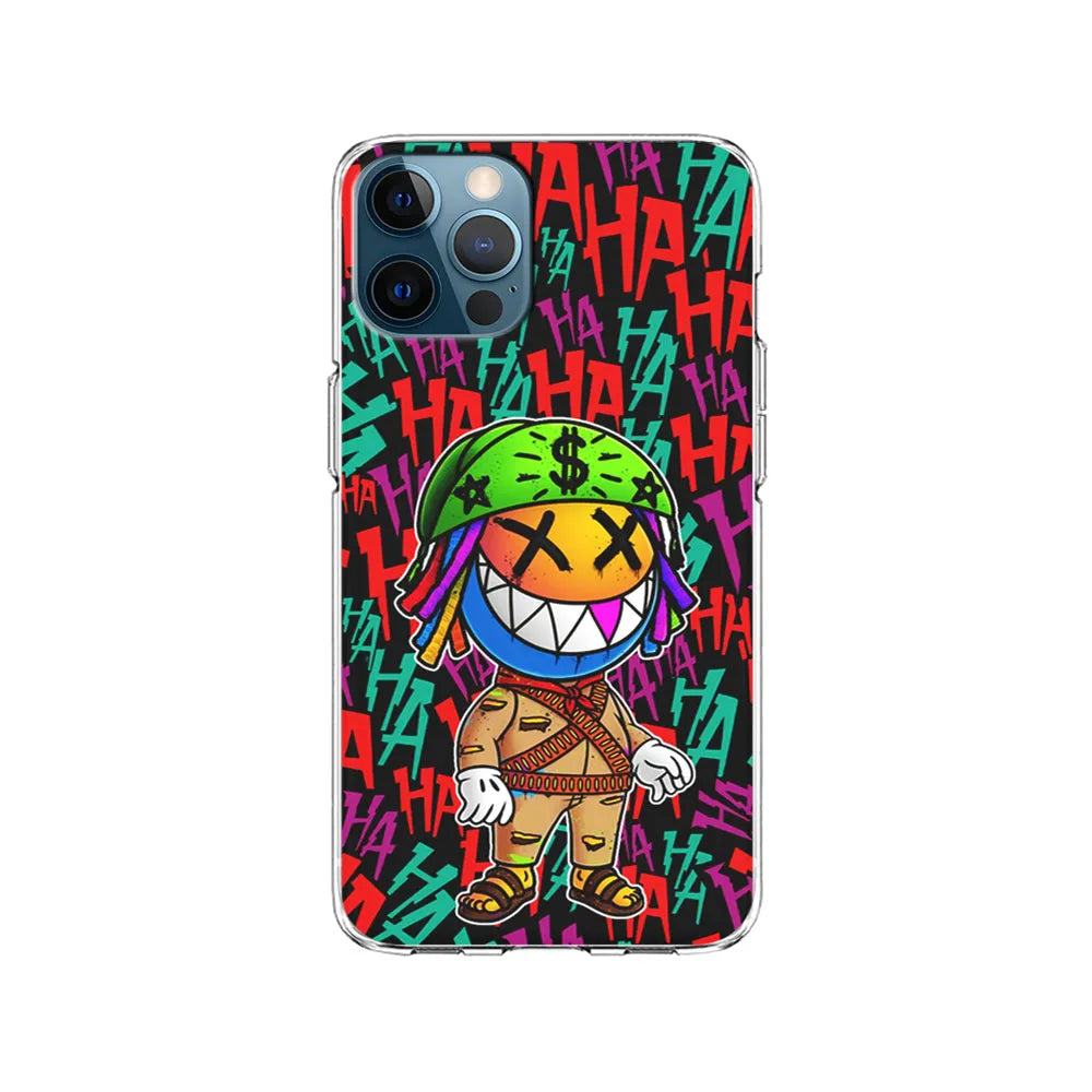 Always Happy Smiling Mask iPhone 13 Pro Case-Clear Soft Case-Xtracase