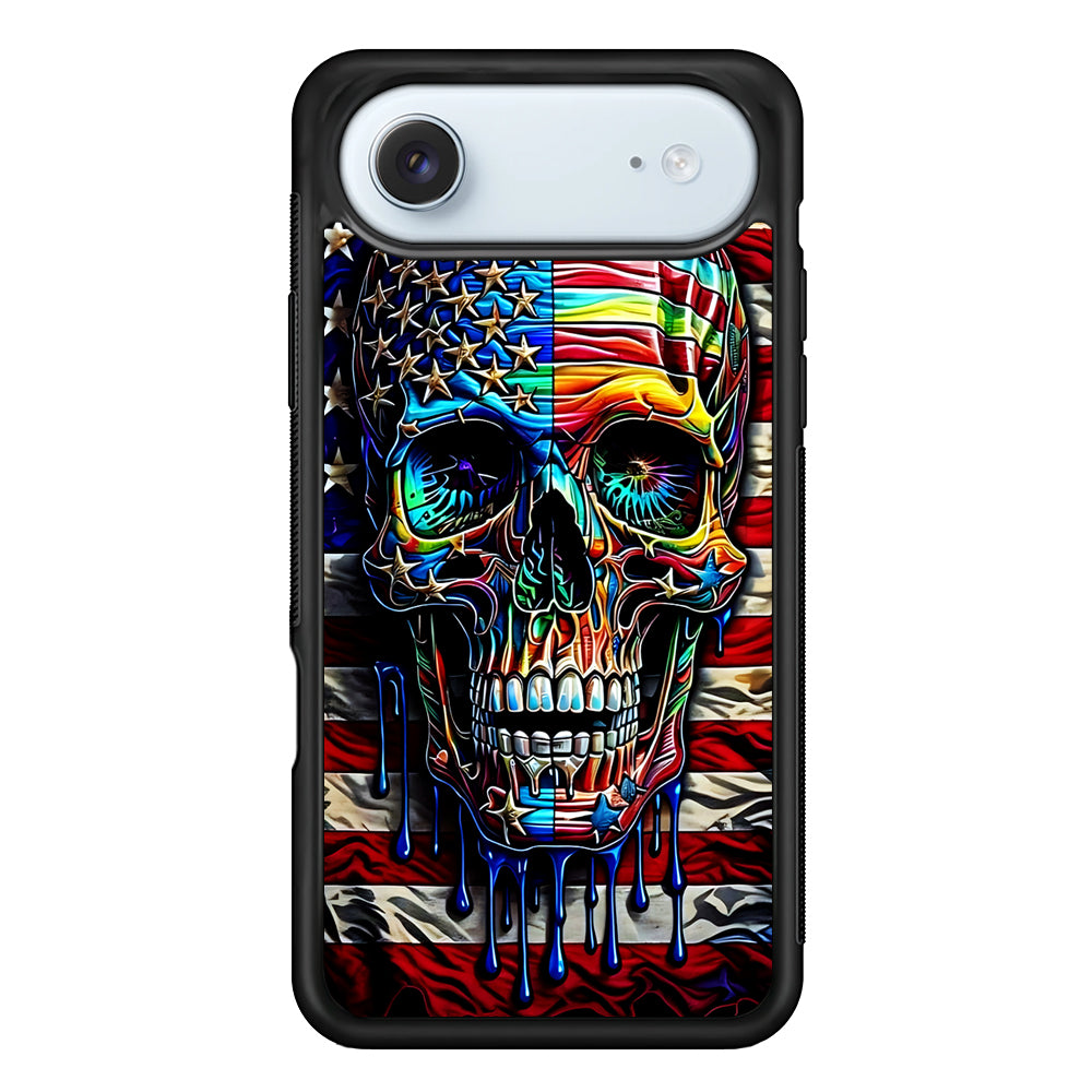 American Flag with Face Skulls iPhone 17 Air Case - Xtracase