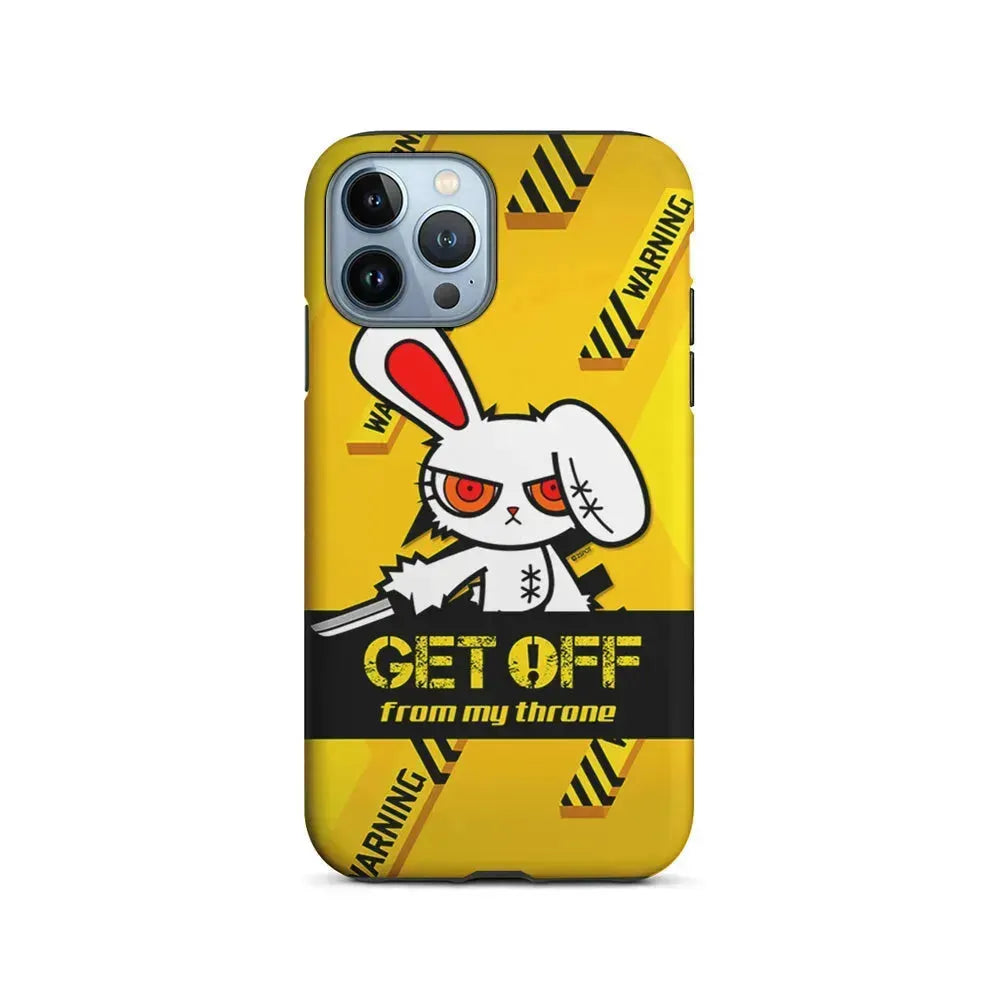 Angry Bunny Throne iPhone 15 Pro Max Case-2 in 1 Tough Case-Xtracase