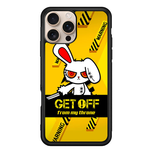 Angry Bunny Throne iPhone 16 Pro Max Case - iPhone 16 Pro Max