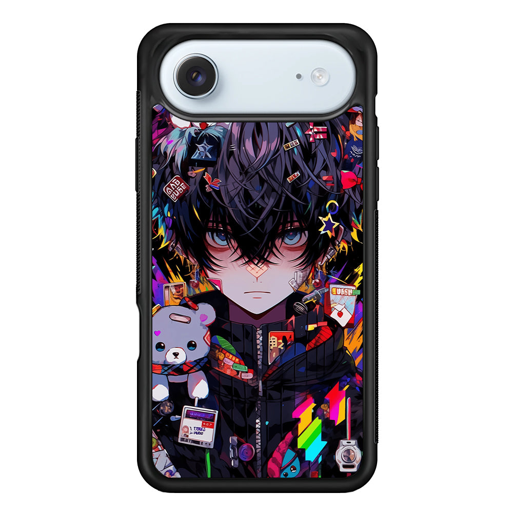 Anime Boy Bear Doll Aesthetic iPhone 17 Air Case - Xtracase