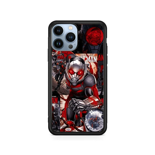 Antman Part of Action iPhone 13 Pro Max Case-Rubber / Black (2D Case)-Xtracase