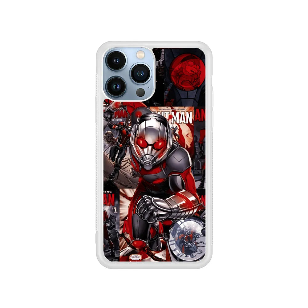 Antman Part of Action iPhone 13 Pro Case-Rubber / White (2D Case)-Xtracase